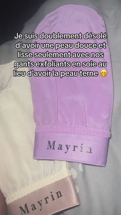 Gant exfoliant  en soie Mayrin