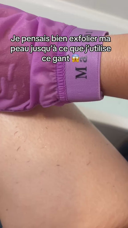 Gant exfoliant en soie de Mûrier Mayrin