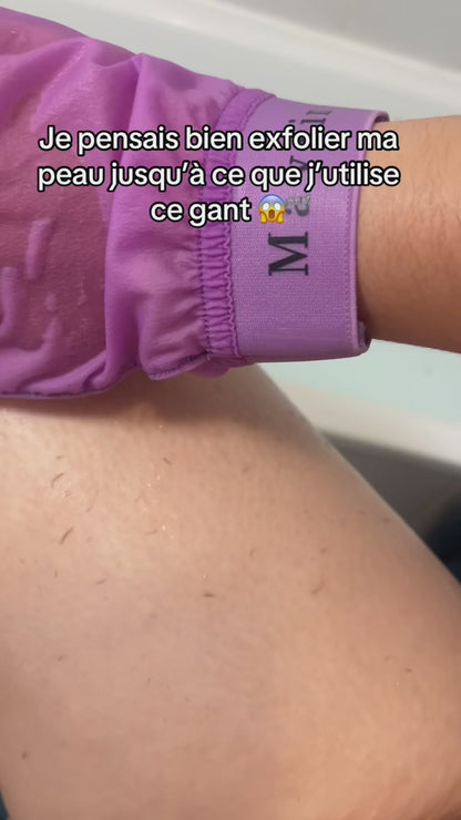 gant exfoliant en soie 